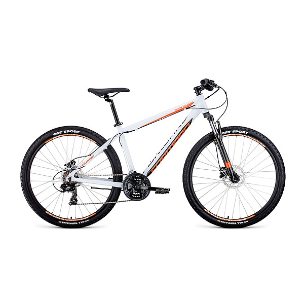 Велосипед 27,5" Forward Apache 27,5 3.0 disc AL Белый/Оранжевый 19-20 г