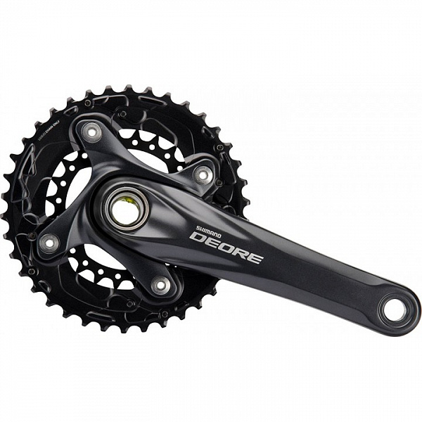 Шатун Shimano Deore М617 175 мм черный с кареткой EFCM617EX84L