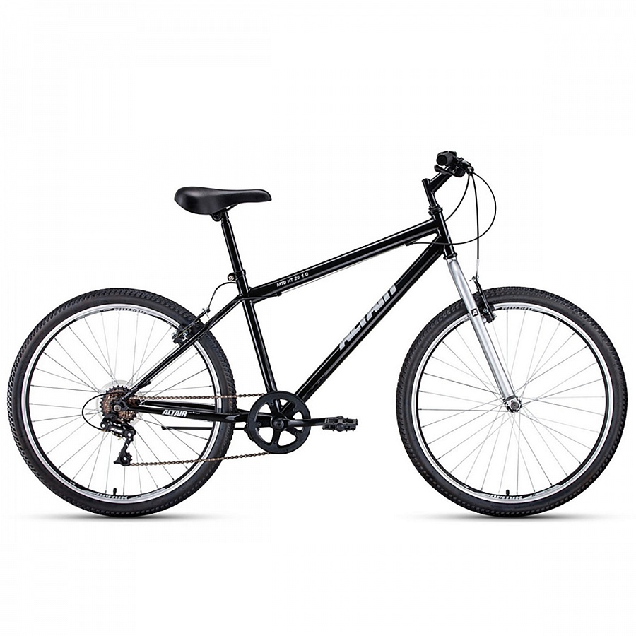 Велосипед 26" Altair MTB HT 26 1.0 6 ск Черный/Серый 19-20 г