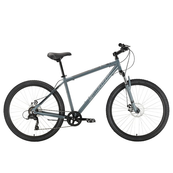 Велосипед Stark'22 Respect 26.1 D Microshift Steel серый/черный