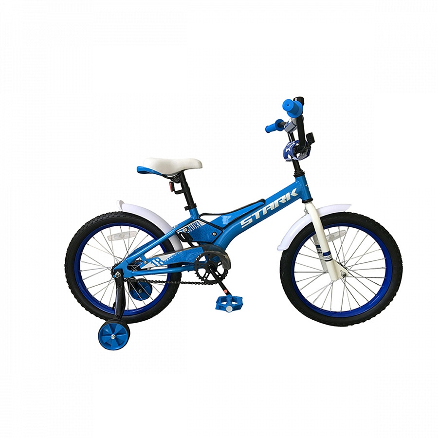Велосипед Stark'19 Tanuki 18 Boy голубой/белый H000013668