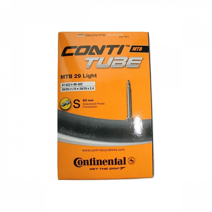 Камера 28/29х1.75-2.4" Continental MTB Light вело нип.60 mm(01822010000)