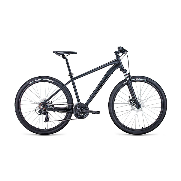 Велосипед 27,5" Forward Apache 27,5 2.2 disc AL Черный матовый/Черный 20-21 г