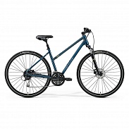 Велосипед Merida Crossway 100 Lady Teal-Blue/Silver-Blue/Lime 2021