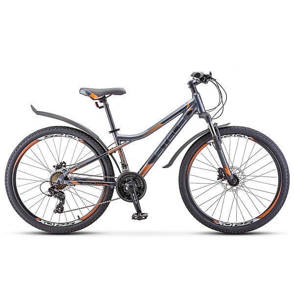 Велосипед Stels Navigator 610 D V010 Антрацитовый/Оранжевый 26Ø (LU093801)