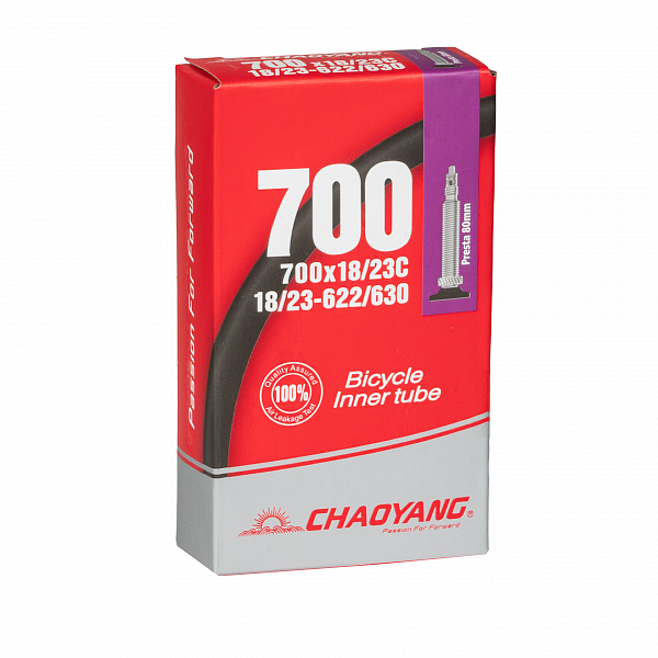 Велокамера 28" Chao Yang 700x18/23C вентиль Presta 80мм/650073