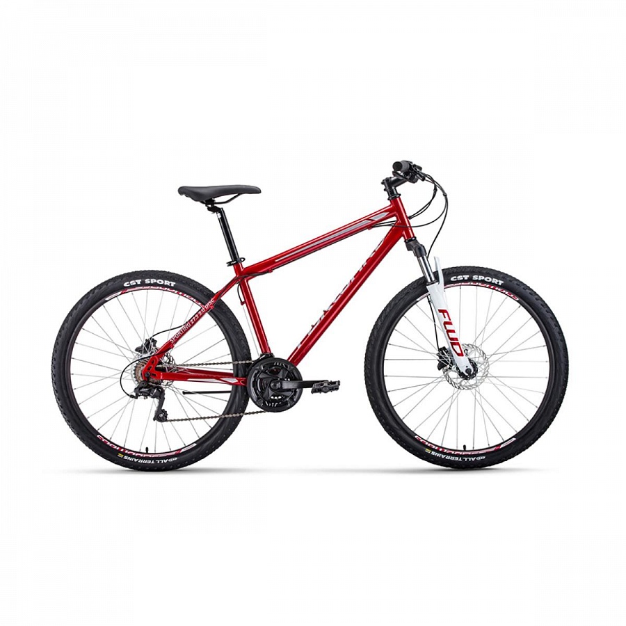 Велосипед 27,5" Forward Sporting 27,5 3.0 disc Темно-красный/Серый 20-21 г