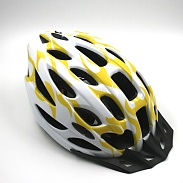 Шлем защитный FSD-HL003 (in-mold) L (54-61 см) жёлто-белый/600307 