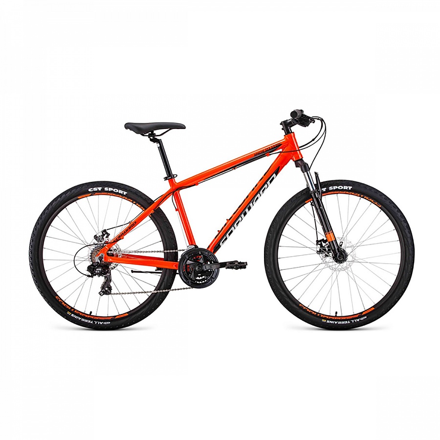 Велосипед 27,5" Forward Apache 27,5 2.0 disc AL Оранжевый/Черный 19-20 г
