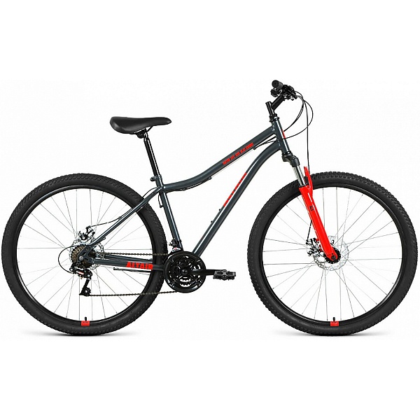 Велосипед 29" Altair MTB HT 29 2.0 disc 21 ск Темно-серый/Красный 20-21 г